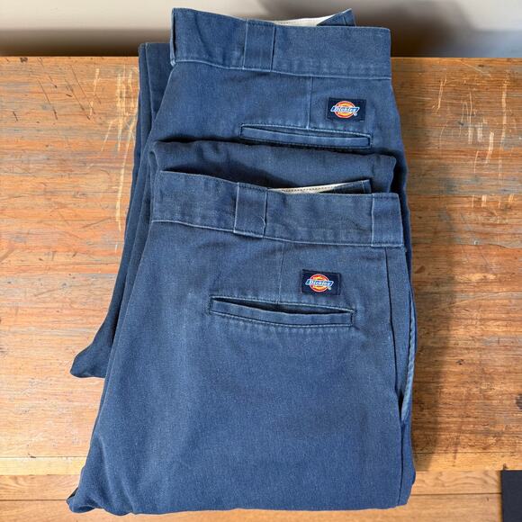 Dickies Flannel Lined Work Pants Lot of 2 36X30 Skater Work Warm - Picture 1 of 12